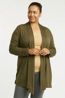 SOFRA LADIES RAYON CARDIGAN PLUS SIZE (RC001X)