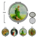 Religious Pocket Mirror ? Christian Devotional Design 7 cm (12 units)