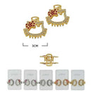 Rhinestone 2PC Mini Jaw Clip 50077M (12 units)