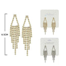 Rhinestone Drop Earrings 70170GS (12 units)