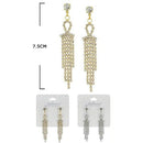Rhinestone Earrings 70097GS (12 units)