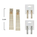 Rhinestone Earrings 90035GS (12 units)
