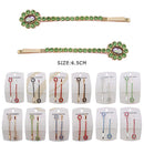 Rhinestone Hair Pin Set 0222R6 (12 units)