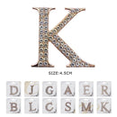 Rhinestone Initials Brooch 0141GC (12 units)