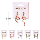 Rhinestone Snake Shape Earrings 1402 (12 units)