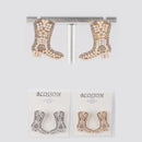 Rhinestone Western Boots Earrings 5944 (12 units)