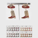 Rhinestone Western Boots Earrings 5946 (12 units)6