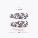 Rhinestone With Pearl 2PC Hair Pin 495 ( 12 units)