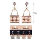 Rhinestone With Pearl Earrings 6608 (12 units)