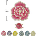 Rose Hair Jaw Clip 11330M (12 units)