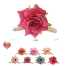 Rose Hair Jaw Clips 1009KN (12 units)