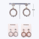 Round Shape Rhinestone Earring 4249 ( 12 units)