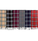 Men's Plaid Pattern Scarves SCF6528 (12PC)