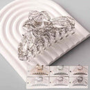 Scribble Clear Flower Hanger Claw Clips 11821 (12 units)