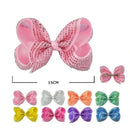 Sequin Hair Bow Clip 26096P (12 units)