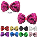 Sequin Hair Bows Assorted Color 0563R9 (24 units)