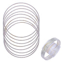 Silver Color 8PCS Bangle Bracelets 1588S (12 units)