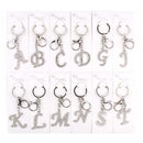 Silver Crystal Initial Letter Keychain 0710WC (12 units)