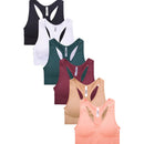 Sofra Ladies Seamless Racerback Sports Bra Free Size (6 units)