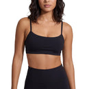 Sofra Women's Cotton Padded Yoga Bra -Black (3 units)