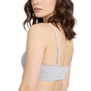 Sofra Women's Cotton Padded Yoga Bra - Heather Gray (3 units)