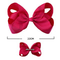 Solid Color Classic Hair Bow (12 units)