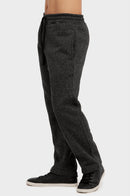 KNOCKER MEN'S MEDIUMWEIGHT FLEECE SPACEDYE SWEATPANTS (SP1010_BKM)