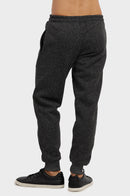 KNOCKER MEN'S MEDIUMWEIGHT FLEECE SPACEDYE JOGGER PANTS (SP1110_BKM)