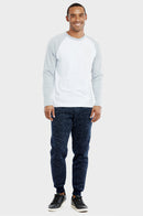 KNOCKER MEN'S MEDIUMWEIGHT FLEECE SPACEDYE JOGGER PANTS (SP1110_NVM)