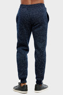 KNOCKER MEN'S MEDIUMWEIGHT FLEECE SPACEDYE JOGGER PANTS (SP1110_NVM)