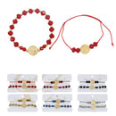 St. Benito Coin 2PC Adjustable Bracelets 0354 ( 12 units)