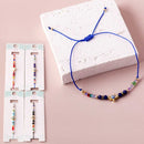 Star Evil Eye Beaded String Bracelets 17555 (12 units)