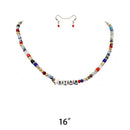 Star Glass Beads Necklaces Earring Set (3 units)