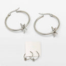 Star Through Hoop Earrings 34676 (12 units)