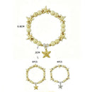 Starfish Beaded Stretch Bracelet 43772S (12 units)