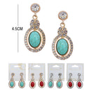 Stone Drop Earrings 2487R2 (12 units)