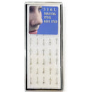 40PCS Surgical Steel Nose Rings Clear Stone With Silver 50011-1 (1 unit)