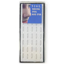 40PCS Surgical Steel Nose Rings Simple Silver 50013S (1 unit)