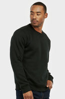 KNOCKER MEN'S HEAVY WEIGHT FLEECE SWEATSHIRT (SWS1000_BLACK)