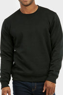 KNOCKER MEN'S HEAVY WEIGHT FLEECE SWEATSHIRT (SWS1000_BLACK)