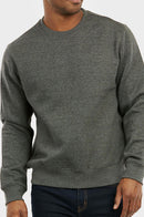KNOCKER MEN'S HEAVY WEIGHT FLEECE SWEATSHIRT (SWS1000_CH/GR)