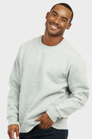 KNOCKER MEN'S HEAVY WEIGHT FLEECE SWEATSHIRT (SWS1000_H.GRY)