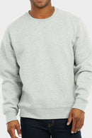 KNOCKER MEN'S HEAVY WEIGHT FLEECE SWEATSHIRT (SWS1000_H.GRY)