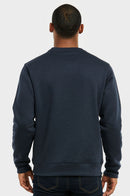 KNOCKER MEN'S HEAVY WEIGHT FLEECE SWEATSHIRT (SWS1000_NAVY)