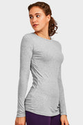 SOFRA LADIES LONG SLEEVE CLASSIC FIT CREW NECK T-SHIRT (TR025)
