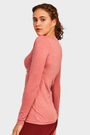 SOFRA LADIES LONG SLEEVE CLASSIC FIT CREW NECK T-SHIRT (TR025)