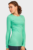 SOFRA LADIES LONG SLEEVE CLASSIC FIT CREW NECK T-SHIRT (TR025)