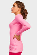 SOFRA LADIES LONG SLEEVE CLASSIC FIT CREW NECK T-SHIRT (TR025)