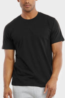 TOP PRO MEN'S CREW NECK T-SHIRT (TR500_BLACK)