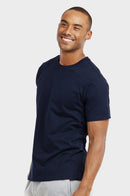TOP PRO MEN'S CREW NECK T-SHIRT (TR500_NAVY)